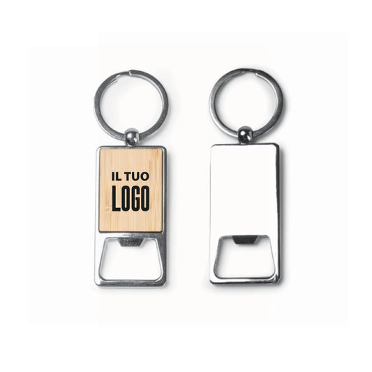 0657 Boty - Portachiavi /Apribottiglia In Bamboo