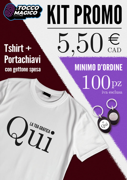 PROMO T-SHIRT E PORTACHIAVI